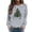 Grey, variant on FYEGRE Christmas Tree Sweatshirt Women Merry Christmas Long Sleeve Shirt Pullover Top Xmas Holiday Sweatshirts Grey XXL