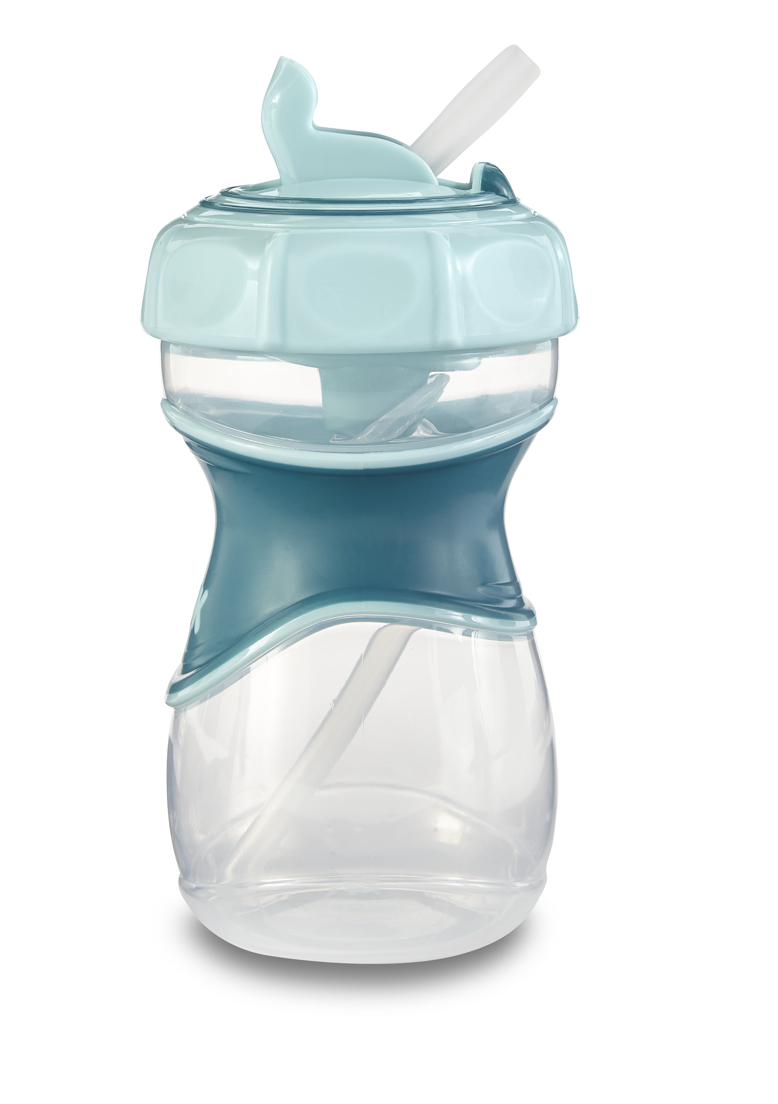 NUK, Everlast Weighted Straw Cup, 12+ Months, Teal, 10 oz (300 ml)