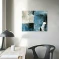thumbnail image 4 of Nawypu Blue Canvas Wall Art Abstract Decor Grey Wall Decor Modern Art Painting for Living Room Bedroom Office Home Wall Decor, 4 of 6