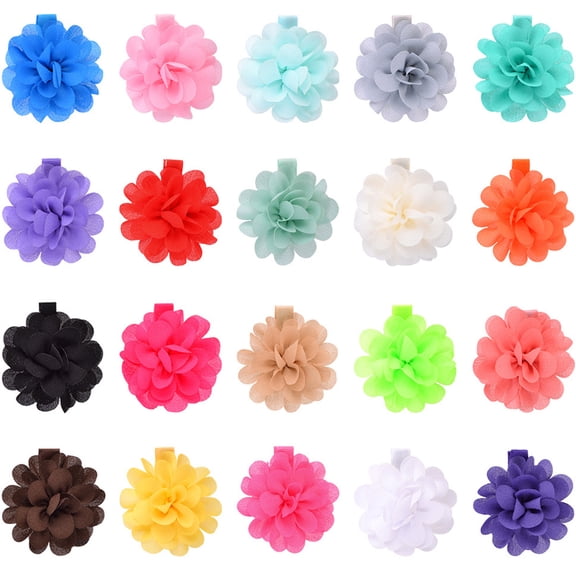 MEIBUTYUP 20Pcs Hair Barrettes for Kids Assorted Color Cute Design Headdress Hair Accessory