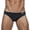 Black, variant on Men's Sexy Color Block Swim Briefs Hot Body Bikini Swimwear with Adjustable Drawstring Speedo Mens Swim Brief(Pink,XXL)