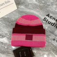 thumbnail image 1 of Acne Studios-gorros de invierno para hombre y mujer, gorro de punto con parche para la cara, gorro de lana a juego con sonrisa, gorros térmicos Multicolor, 2023, 1 of 1