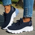 thumbnail image 6 of Women's Athletic Shoes,Slip On Shoes Women,Running Shoes Women,Womens Shoes Running Sneakers Tennis Non Slip Walking Gym Workout Athletic Comfortable Fashion saport Casual Shoe,Blue,7.5, 6 of 7