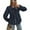 Navy, variant on PRETTYGARDEN Women's Spring Fall Babydoll Peplum Blouse Shirt Puff Long Sleeve Bow Tie Front Trendy Cute Y2K Going Out Tops