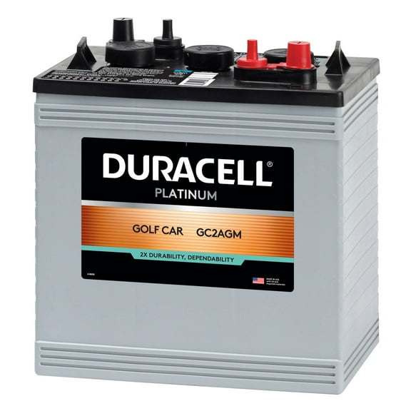 Duracell AGM Golf Car Battery, Group Size GC2
