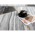 thumbnail image 3 of Brooklyn Collection Gray And Dark Gray 2'4" X 7'10" Runner Rugs BK0128, 3 of 7