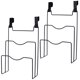 thumbnail image 5 of Organizador de tapas de sartenes para colocar sobre la puerta, 4 unidades, soporte para tapas de sartenes y cacerolas, accesorio de cocina, 5 of 6