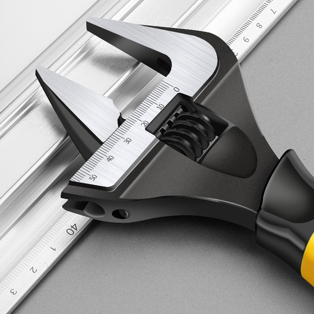 Yokua Large Jaw Adjustable Wrenches for Various Nut Size High Torque and Grip
