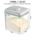 thumbnail image 5 of Juegos de recipientes herméticos para almacenamiento de alimentos, recipientes emergentes para alimentos con tapas, recipiente apilable para fórmula para cereales de azúcar (1700 ML), 5 of 5