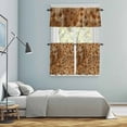 thumbnail image 6 of Reindeer Spots Kitchen Curtains Valances and Tiers Set of 3 Fluffy Hair Tier Curtains and Valance with Rod Pocket for Small Windows, 27.5"x36", 6 of 9