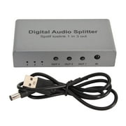 1x3 SPDIF Optical Splitter Supports LPCM2.0 DTS for Dolby AC3 Digital Optical Sound Splitter for Home Theatre DVD CD Player