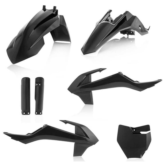 Acerbis 2449600001 Full Plastic Kit Black