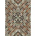 thumbnail image 1 of Ahgly Company Indoor Rectangle Patterned Bakers Brown Novelty Area Rugs, 8' x 10', 1 of 6
