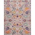 thumbnail image 1 of homeroots home decor 385243 8’ x 10’ Gray and Pink Distressed Area Rug, 1 of 1