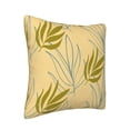 thumbnail image 2 of Square Throw Pillow Covers with Core, Leaves Autumn Prints Pillows for Sofa Beds, 16 x 16 inches Yellow, 2 of 9