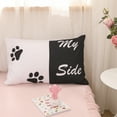 thumbnail image 3 of Move Over Couple Pillowcases King White Black Pillow Cover Letters Patter Microfiber Pillow Case 2 Pack, 3 of 7
