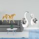 thumbnail image 2 of Figura De Guepardo Dorado Y Cisne, Escultura De Animal, Adorno Decorativo Para Centro De Mesa, Para Oficina, Hogar, Sala De Estar, Manualidades, Estantería Para Libros, Regalo De Inauguración, 2 of 8