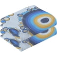thumbnail image 2 of Dreamtimes Hand Towels Round Evil Eye Print, Cotton Bath Towels Drying Face Hands Body Thin Water Absorbent Lightweight Quickdry Washcloth for Bathroom Ktichen Travel Gym 2 PCS 16×28 in, 2 of 7