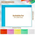 thumbnail image 6 of Clear Plastic Envelopes - 6 Pack Poly Plastic Envelope Folders with Closure A4 Letter Size Waterproof Reusable, 6 of 6