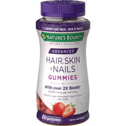 Nature's Bounty Advanced, Hair, Skin and Nails Vitamins With Biotin, Gummies, 80 Ct