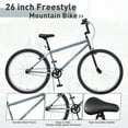 thumbnail image 2 of Ambifirner 26 Inch Freestyle Teens Bike with Speed -Speed with 2 Pegs,V Brake Bicycle with Carbon Steel Frame, Aluminum Rims and Performance Tires for Men Wome, 2 of 6