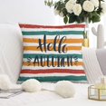 thumbnail image 5 of Hello Autumn Orange Pillow Covers Set Of 4, Linen Thanksgiving Throw Pillow Covers Home Decor, 5 of 5