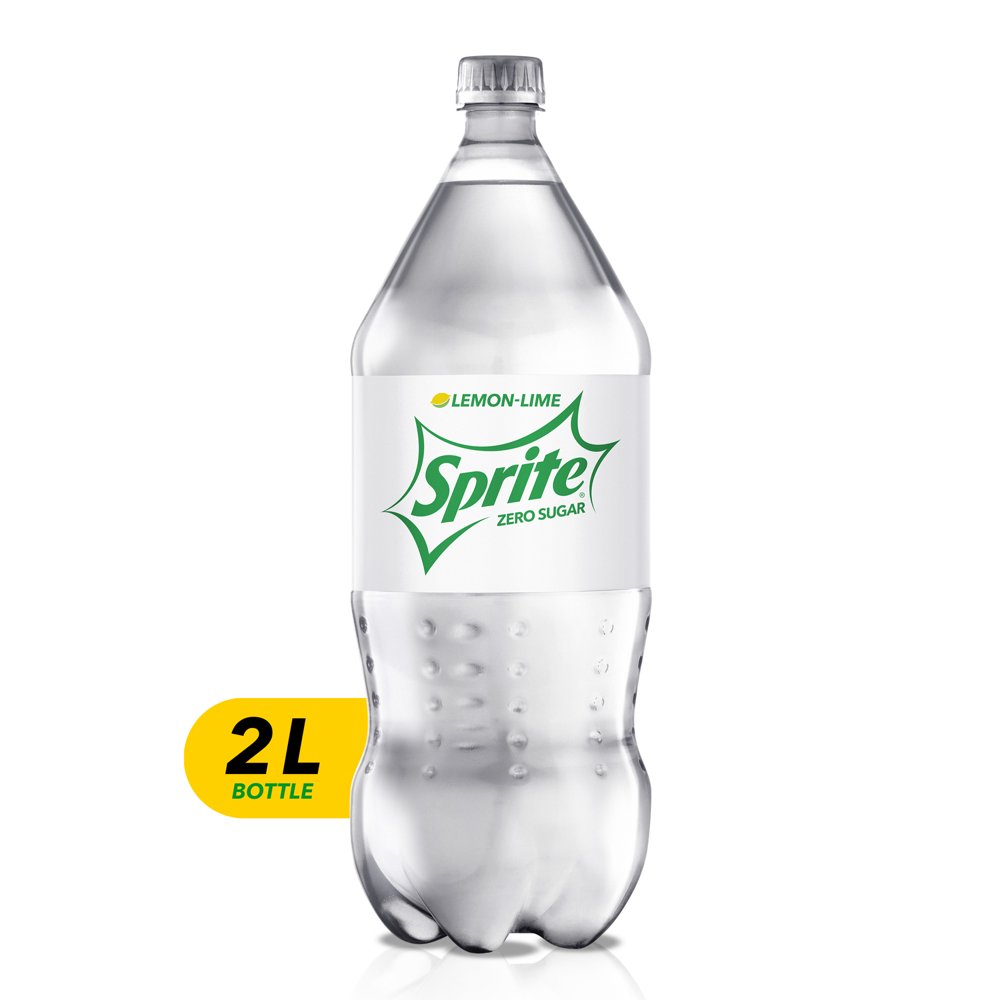 Sprite Zero Sugar Lemon Lime Diet Soda Pop Soft Drink, 2 Liters