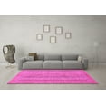 thumbnail image 3 of Ahgly Company Indoor Square Abstract Pink Modern Area Rugs, 3' Square, 3 of 4