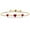 Created Ruby, variant on Red Garnet and White Moissanite Tennis Bracelet for Women | 2.20 Cttw | Gemstone January Birthstone | Heart Shape 6MM and 5MM | Fully Adjustable up to 9 inch