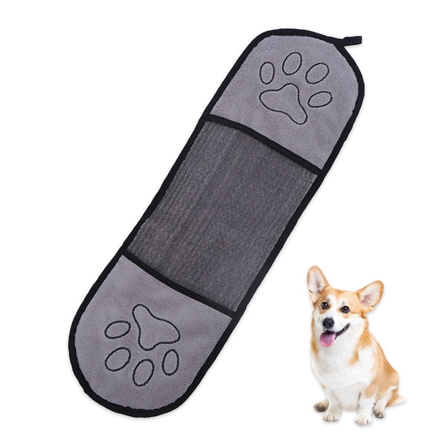 Toalla de secado de chenilla para perros, toalla de baño de microfibra súper absorbente para perros y gatos, guantes de limpieza para patas de gatitos y mascotas