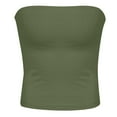 thumbnail image 4 of Tank Top for Women Plus Size Spring Clothes for Women Women’s Strapless Tube Tops for Summer Casual Bandeau with Lace Details Stylish Solid Color Camisole for Everyday and Outfits, 4 of 4