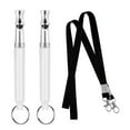 thumbnail image 2 of 2 Set Dog Training Whistle with Lanyards Ultrasonic Dog Whistle to Stop Barking for Dogs Recall Training Adjustable Silent Dog Whistle Safe Anti-lost Training Control Tool, 2 of 8