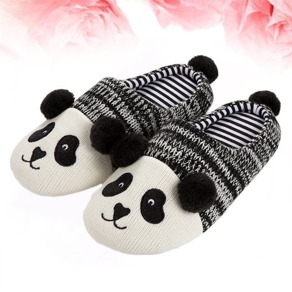 TAILTOSS Cute House Slippers Multi Cotton 1 Pair Cozy Lining for Autumn Winter