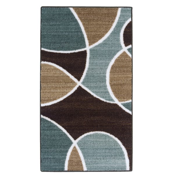 Better Homes & Gardens Geo Waves Indoor Entryway Area Rug, BlueBrown
