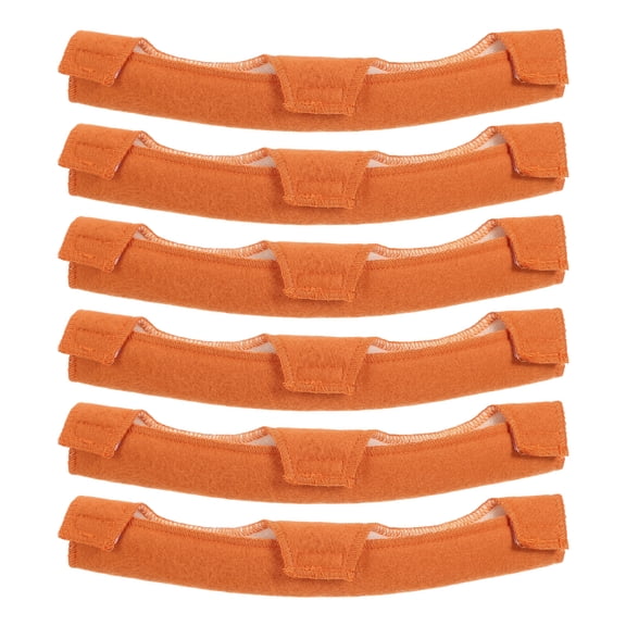 Banda de sudor para casco Uxcell, (Naranja, 6 Pcs), forro de casco de algodón lavable y reutilizable, adecuado para - Casco de seguridad/Casco de soldador