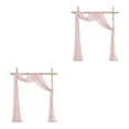 thumbnail image 1 of Guardoinrt Wedding Arch Drape Statement Beautifully Draped Arch Durable And Soft Easy Care silver pink 2Set, 1 of 6