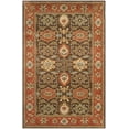 thumbnail image 3 of Safavieh Heritage Giles Oriental Wool Area Rug, Chocolate/Tangerine, 6' x 9', 3 of 9