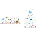 thumbnail image 2 of Dibujos animados de animales marinos PVC autoadhesivo etiqueta de la pared dormitorio balcón papel pintado DIY calcomanías de habitación de guardería Eigraketly JJ19439-02, 2 of 6