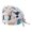 White, variant on Valora Unisex Scrub Hat Printed Cap For Doctors Comfortable Breathable Work Beret Green