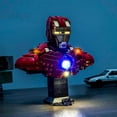 thumbnail image 3 of LED Light Compatible with Lego Iron Man MK4 Bust, Creative Lighting Kit Compatible with Lego 76327 - Not Come with Model (Light Control Version), 3 of 5
