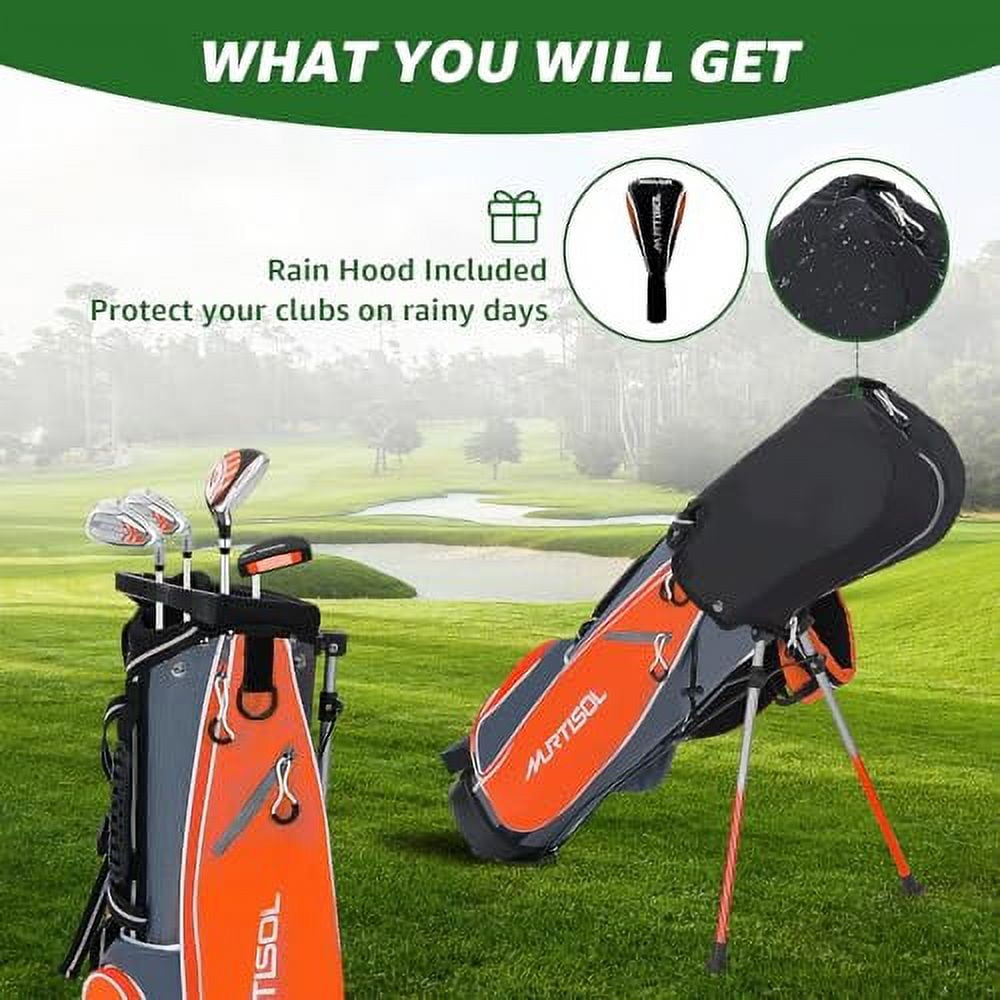 XDriveMax 6 Pieces Kids Golf Club Set, Junior Golf Club Set Ages 9