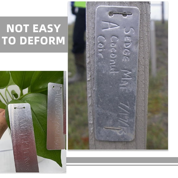 FOMIYES Aluminum Garden Plant Labels - Easy to Use Metal Tags for Accurate Plant Identification and Organization