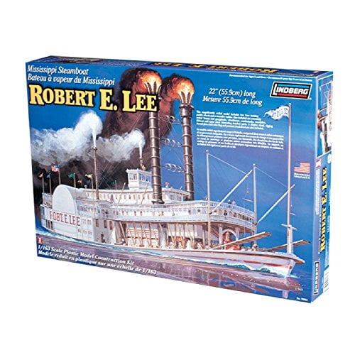 Toys & Hobbies Lindberg Robert E Lee Mississippi Steamboat Plastic Model Kit 1/163 Scale Sealed