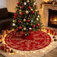 thumbnail image 5 of Circular Christmas Tree Skirt 47.24x47.24x0.08IN - Christmas Decorations, Decor, Holiday, Xmas, Festive, Seasonal, Home, Indoor, Outdoor, Party Supplies, Gifts, Ornaments, 5 of 7