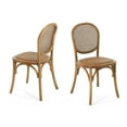 thumbnail image 2 of Jints Wood Dining Chair with Cane Rattan Wood Webbing, Natural, Set of 2, 2 of 8