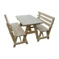 thumbnail image 2 of Yellow Pine Picnic Table with 2 Backed Benches, 2 of 11