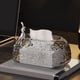 thumbnail image 2 of Elegante caja de pañuelos con patrón de glaciar: ¡espaciosa, a prueba de humedad y fácil de rellenar!, 2 of 5