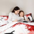 thumbnail image 5 of Homewish Ukiyoe Style Queen Comforter Set,Jalan Samurai Bedding Sets,Red Maple Laves Bedding Comforter Set For Men Women,Super Cozy Room Decor Reversible,3pcs, 5 of 8