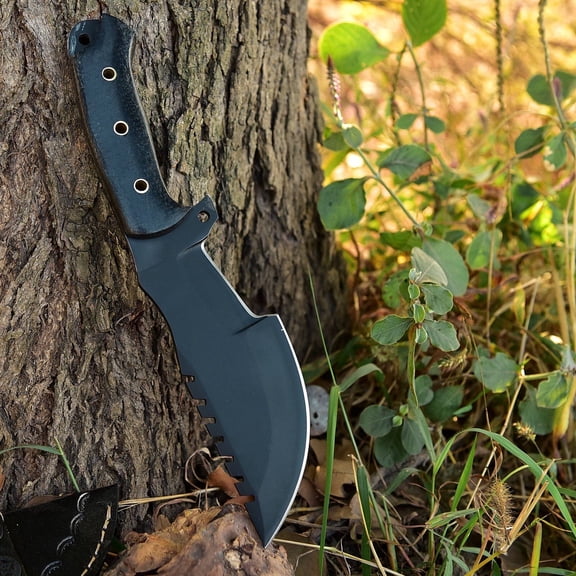 Hand Forged Fixed Blade Knife D2 Steel Micarta Handle Hunting Bushcrafting