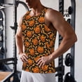 thumbnail image 5 of Uemuo Quirky Corn Pumpkin Pattern Men's Muscle Shirts Sleeveless Dry Fit Gym Workout Tank Top Lightweight Sports Tank Top Beach Tank Top, Loose-fit Sleeveless Shirt-XX-Large, 5 of 7